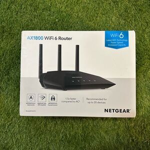 NETGEAR AX1800 WiFi 6 Router - Black